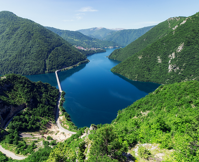 Piva Lake montenegro