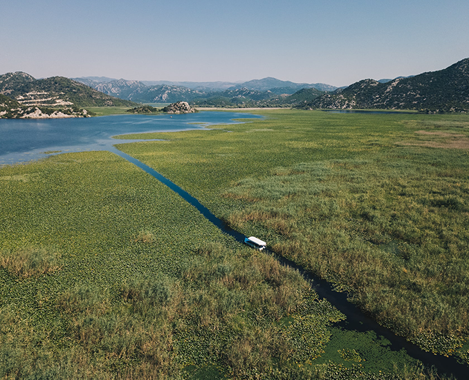 cycling around lake skadar